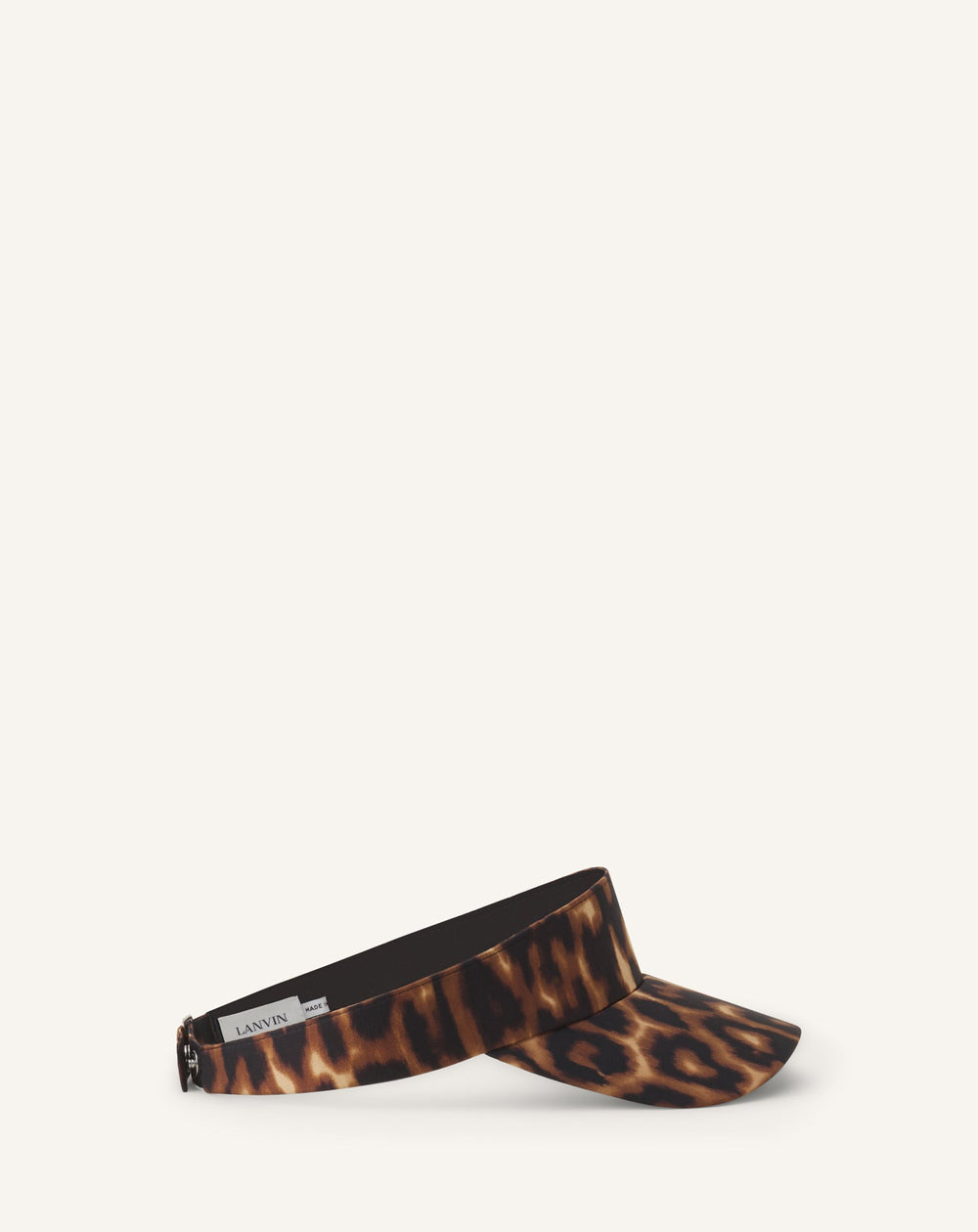 Multicolor Lanvin Leopard Print Visor