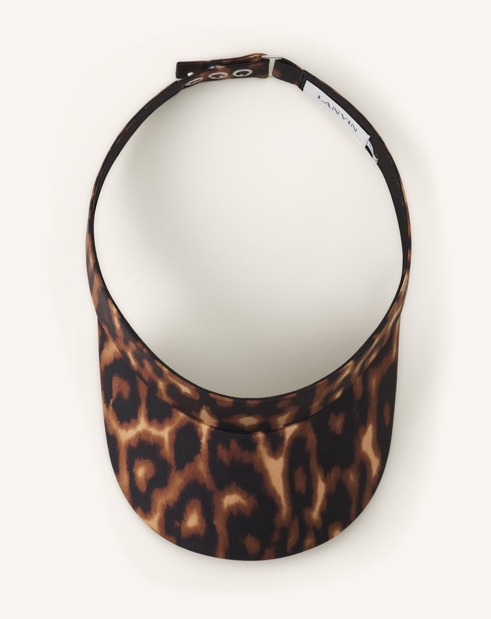 Multicolor Lanvin Leopard Print Visor