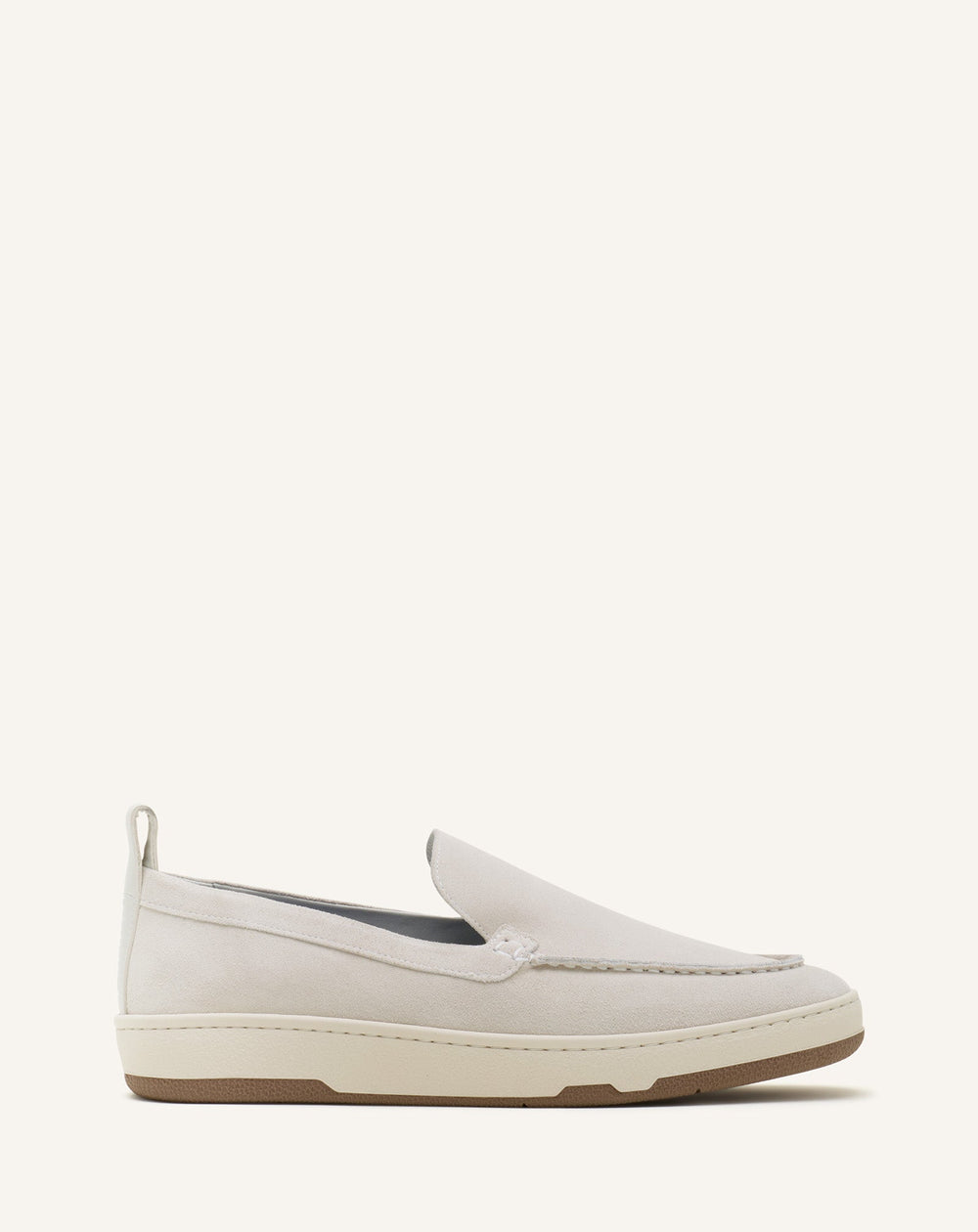 White Cruiser Suede Moccasins