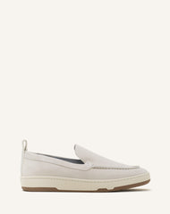 White Cruiser Suede Moccasins