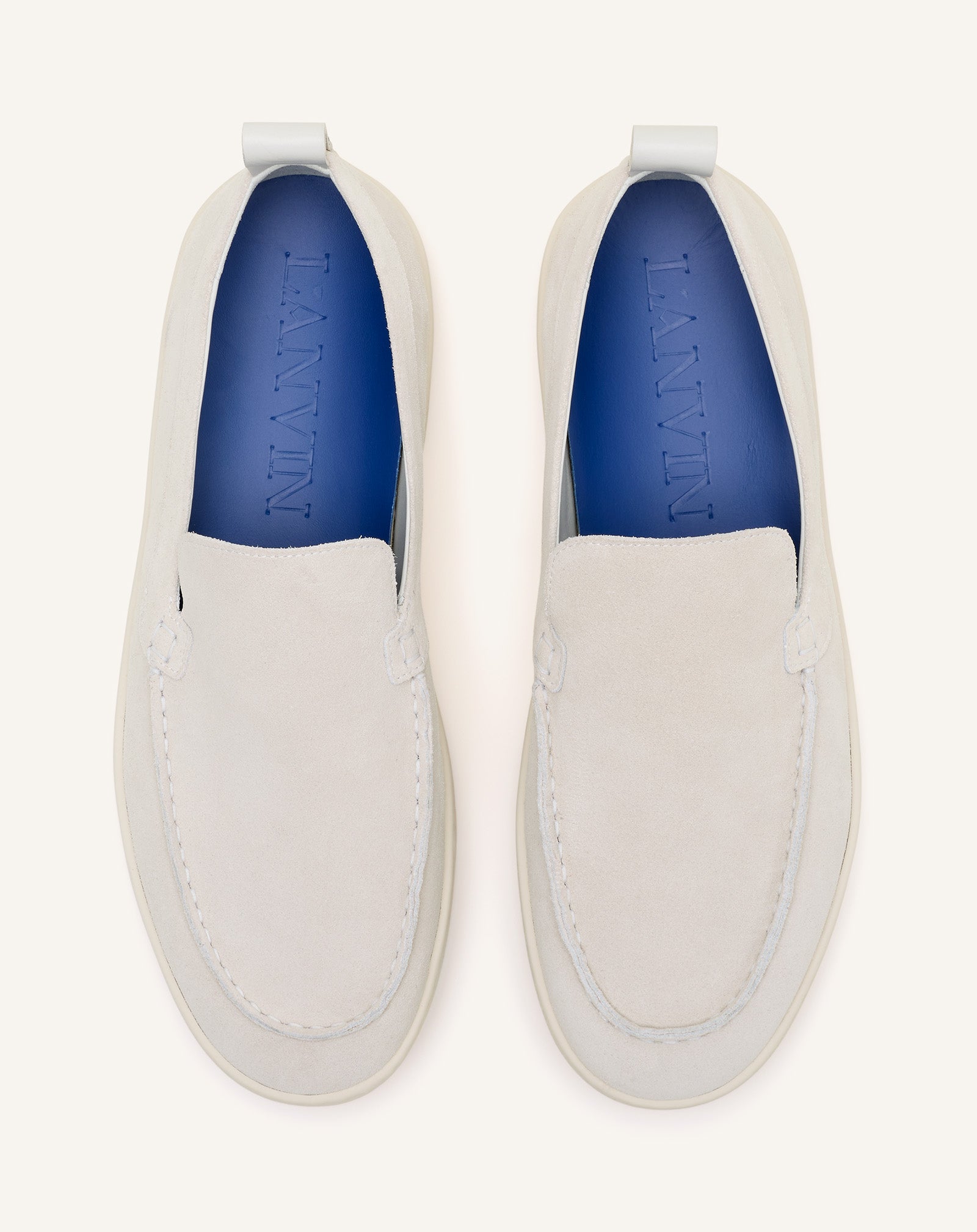 White Cruiser Suede Moccasins