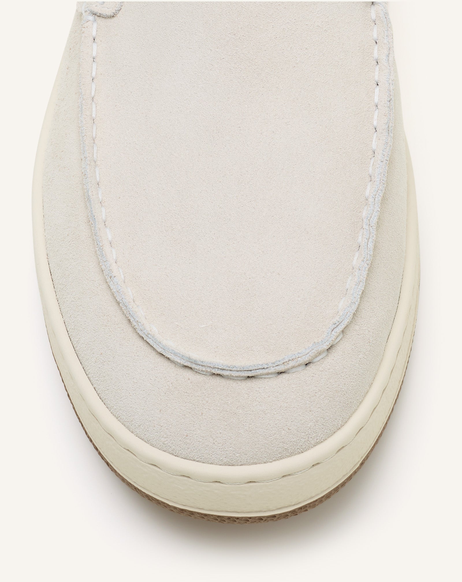 White Cruiser Suede Moccasins