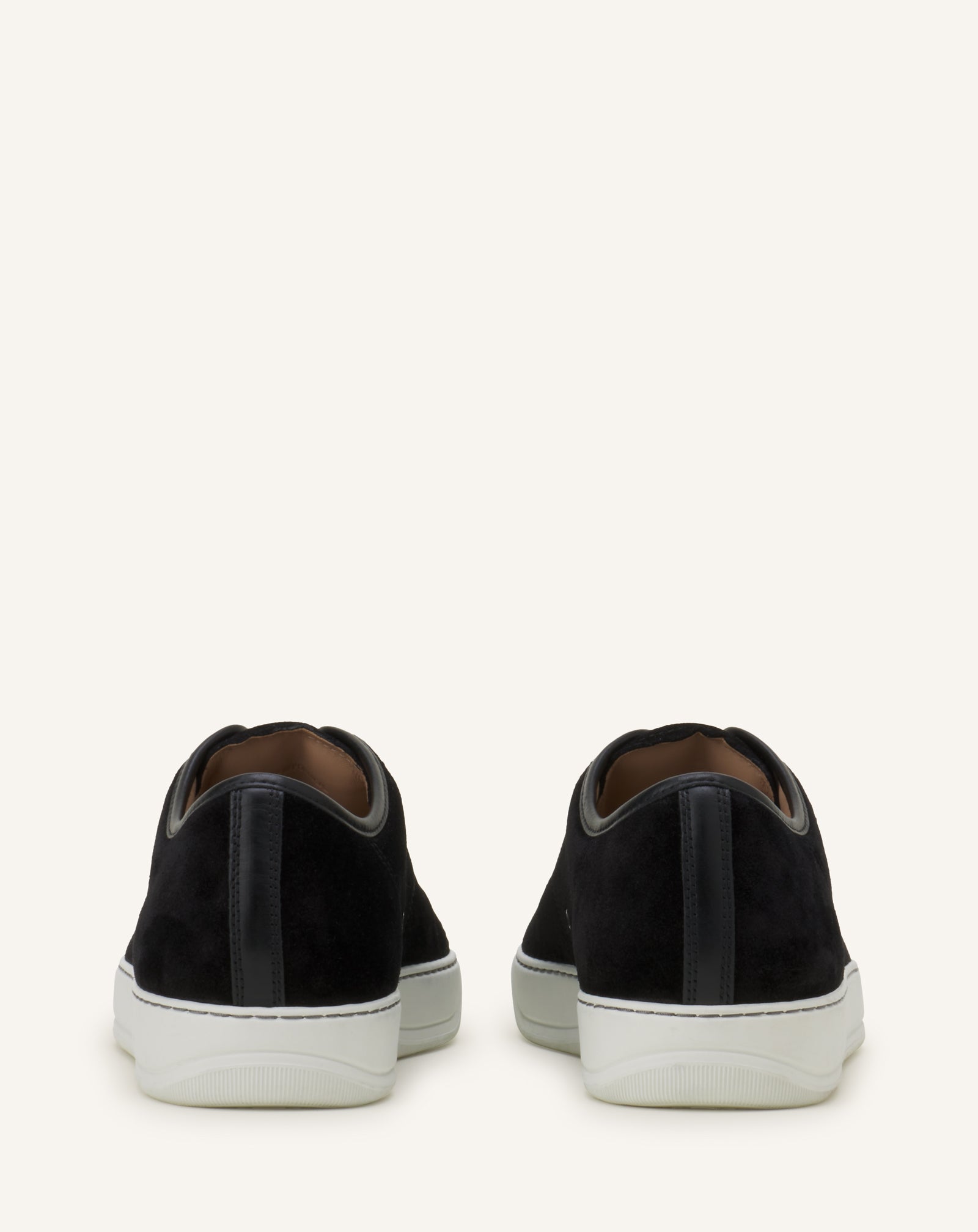 Black Dbb1 Leather And Suede Sneakers