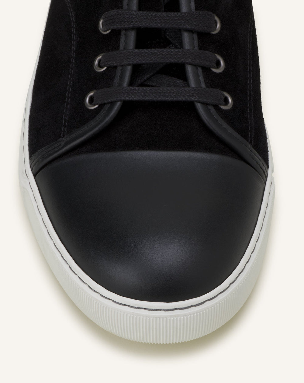 Black Dbb1 Leather And Suede Sneakers
