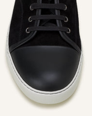 Black Dbb1 Leather And Suede Sneakers
