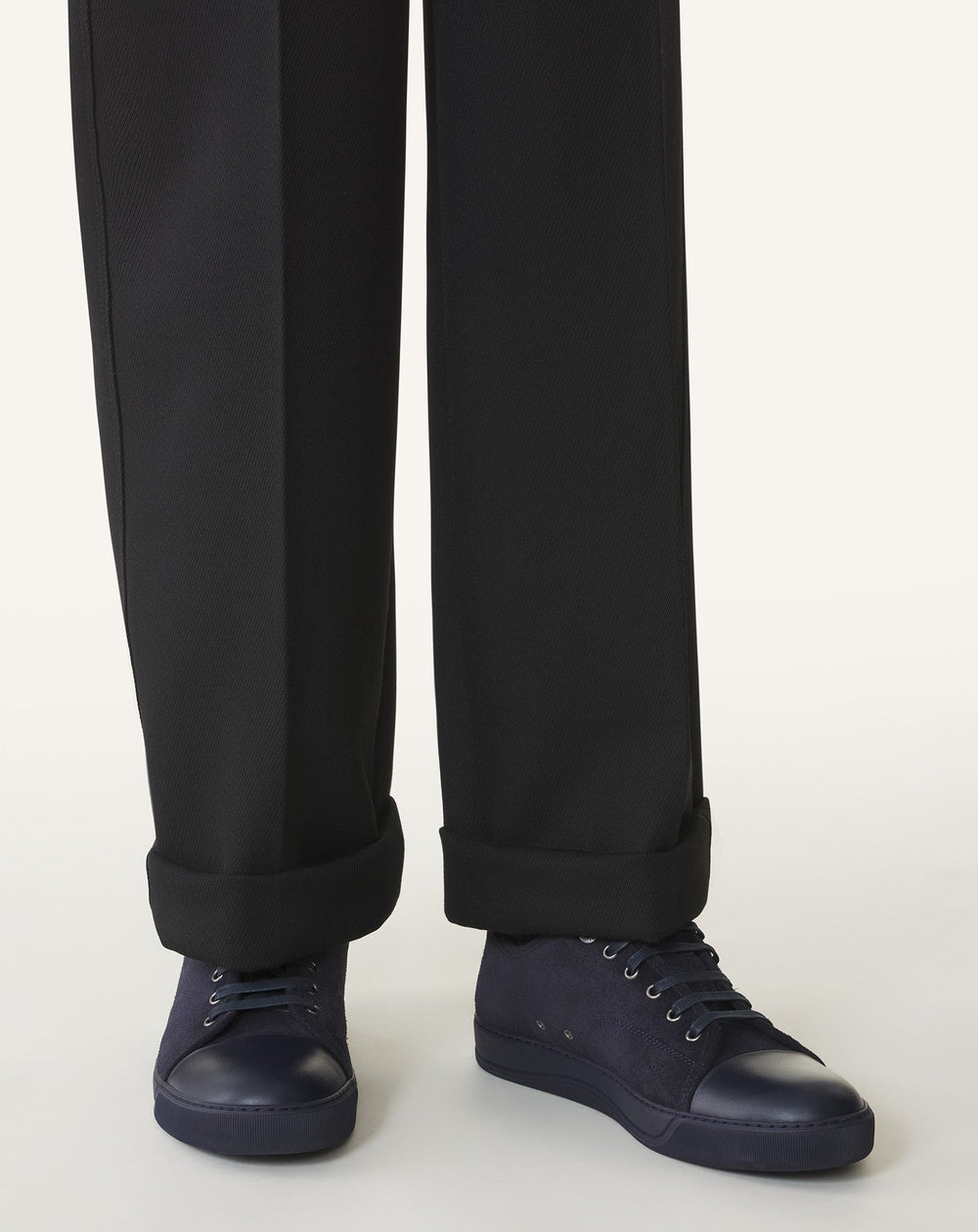 Blue Dbb1 Leather And Suede Sneakers