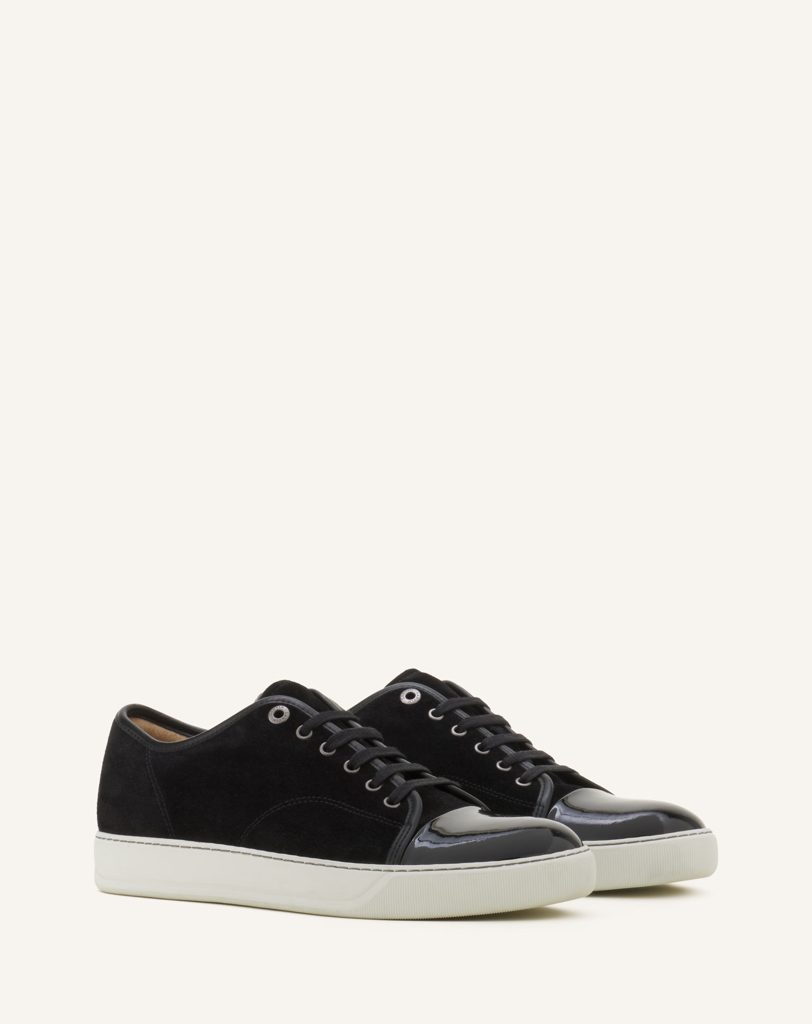 Black Dbb1 Sneakers In Suede And Patent Leather