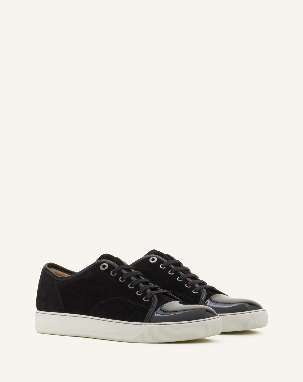 Black Dbb1 Sneakers In Suede And Patent Leather