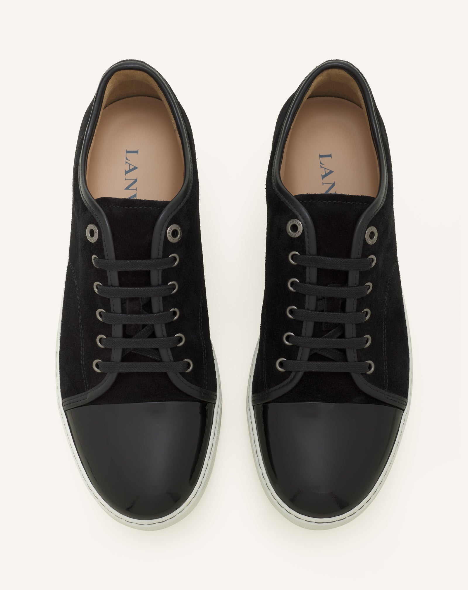 Black Dbb1 Sneakers In Suede And Patent Leather