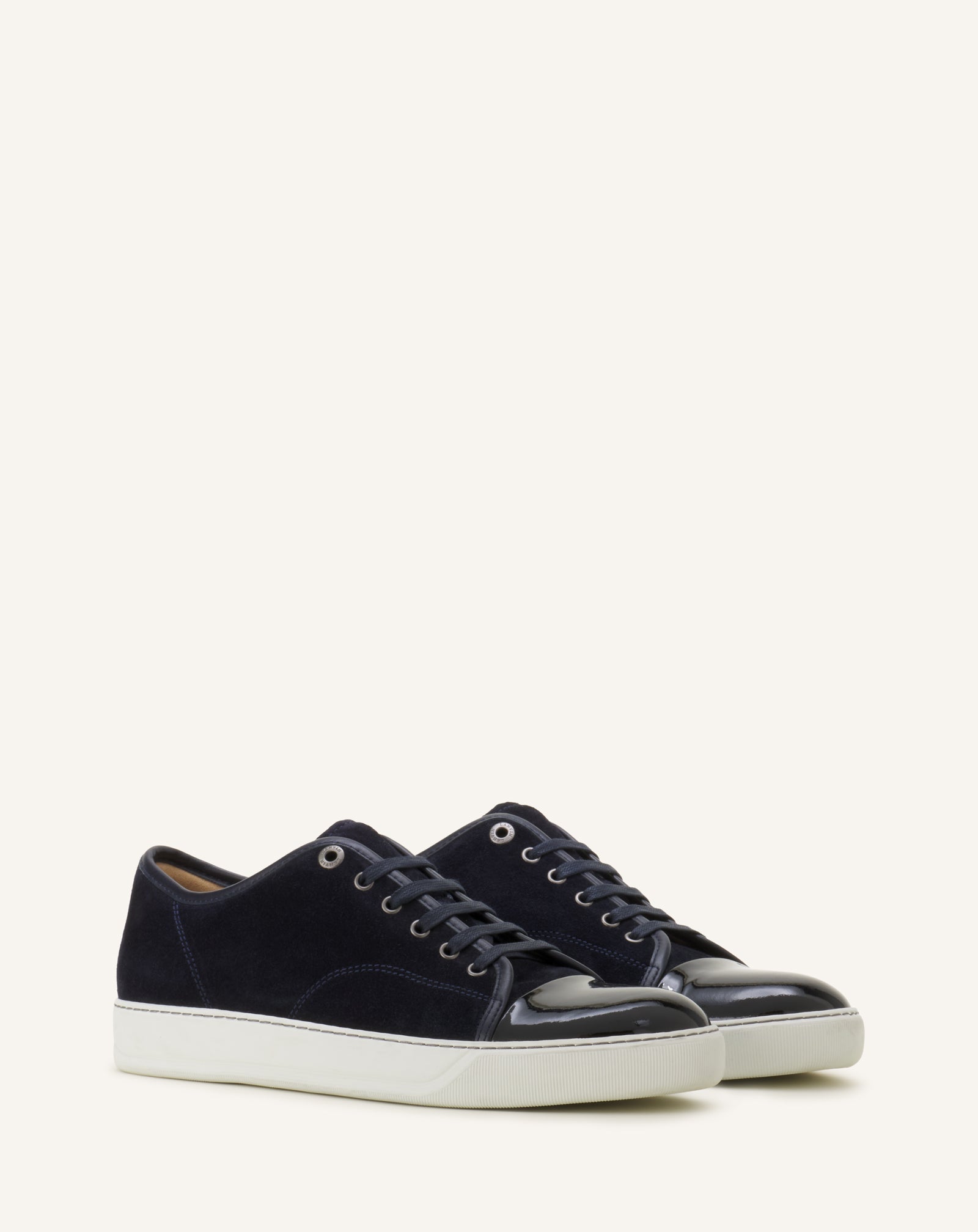 Blue Dbb1 Sneakers In Suede And Patent Leather