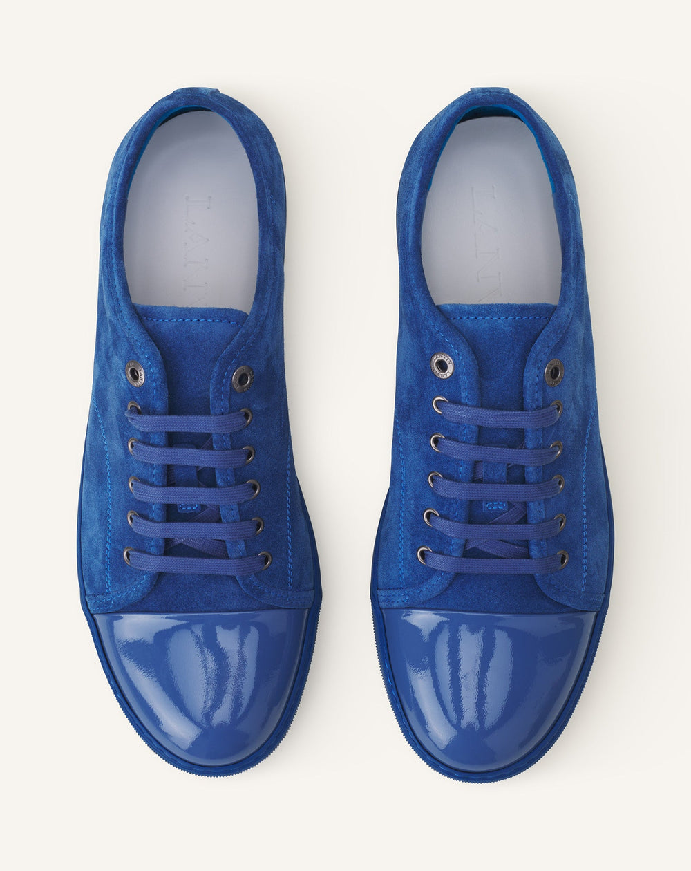 Blue Dbb1 Sneakers In Suede And Patent Leather