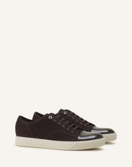 Brown Dbb1 Sneakers In Suede And Patent Leather