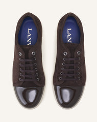 Brown Dbb1 Sneakers In Suede And Patent Leather