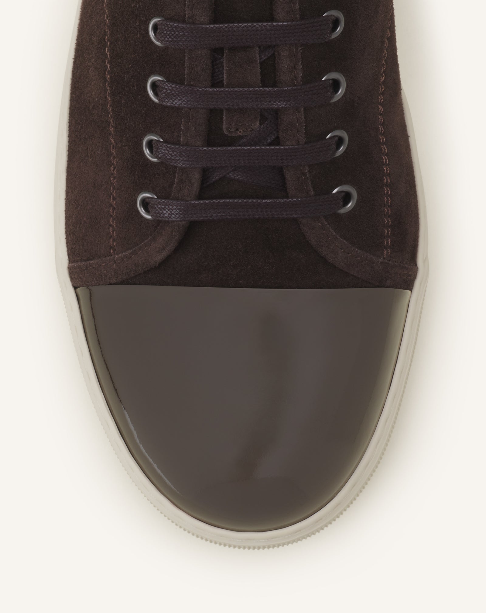 Brown Dbb1 Sneakers In Suede And Patent Leather