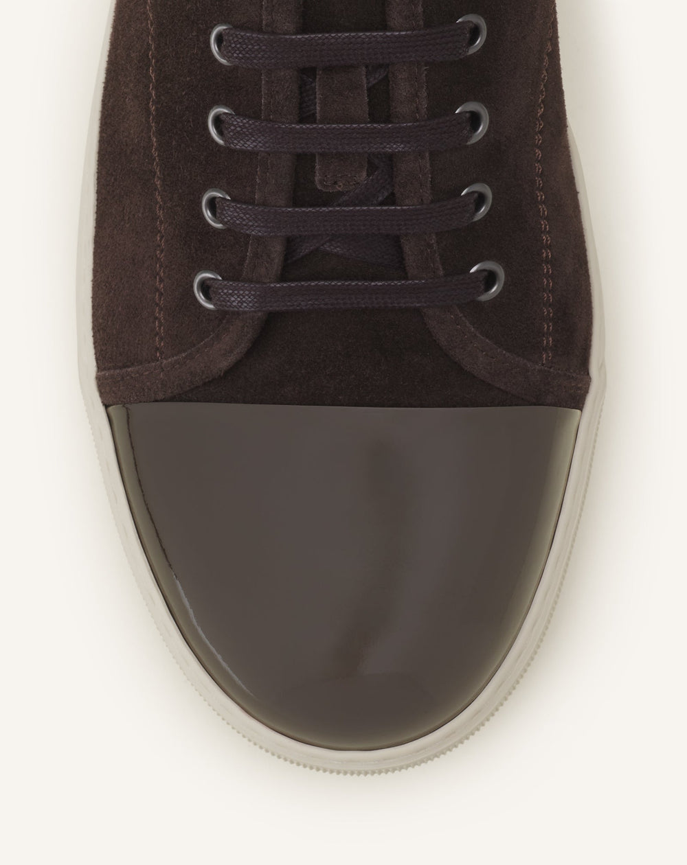 Brown Dbb1 Sneakers In Suede And Patent Leather