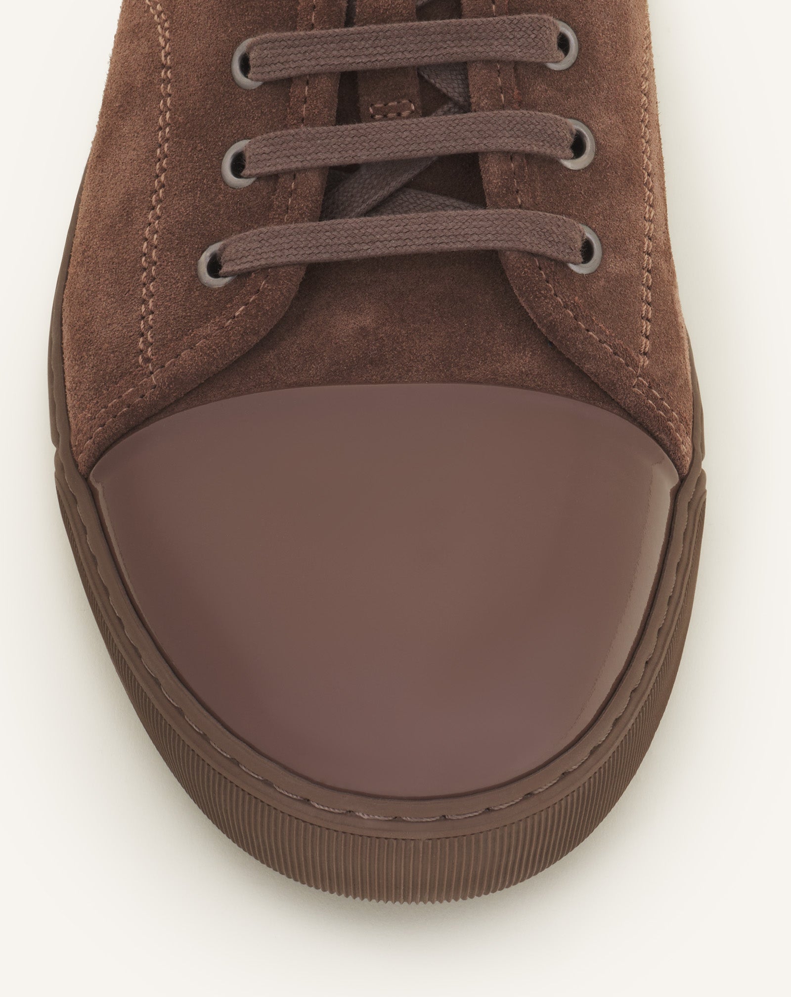 Brown Dbb1 Sneakers In Suede And Patent Leather