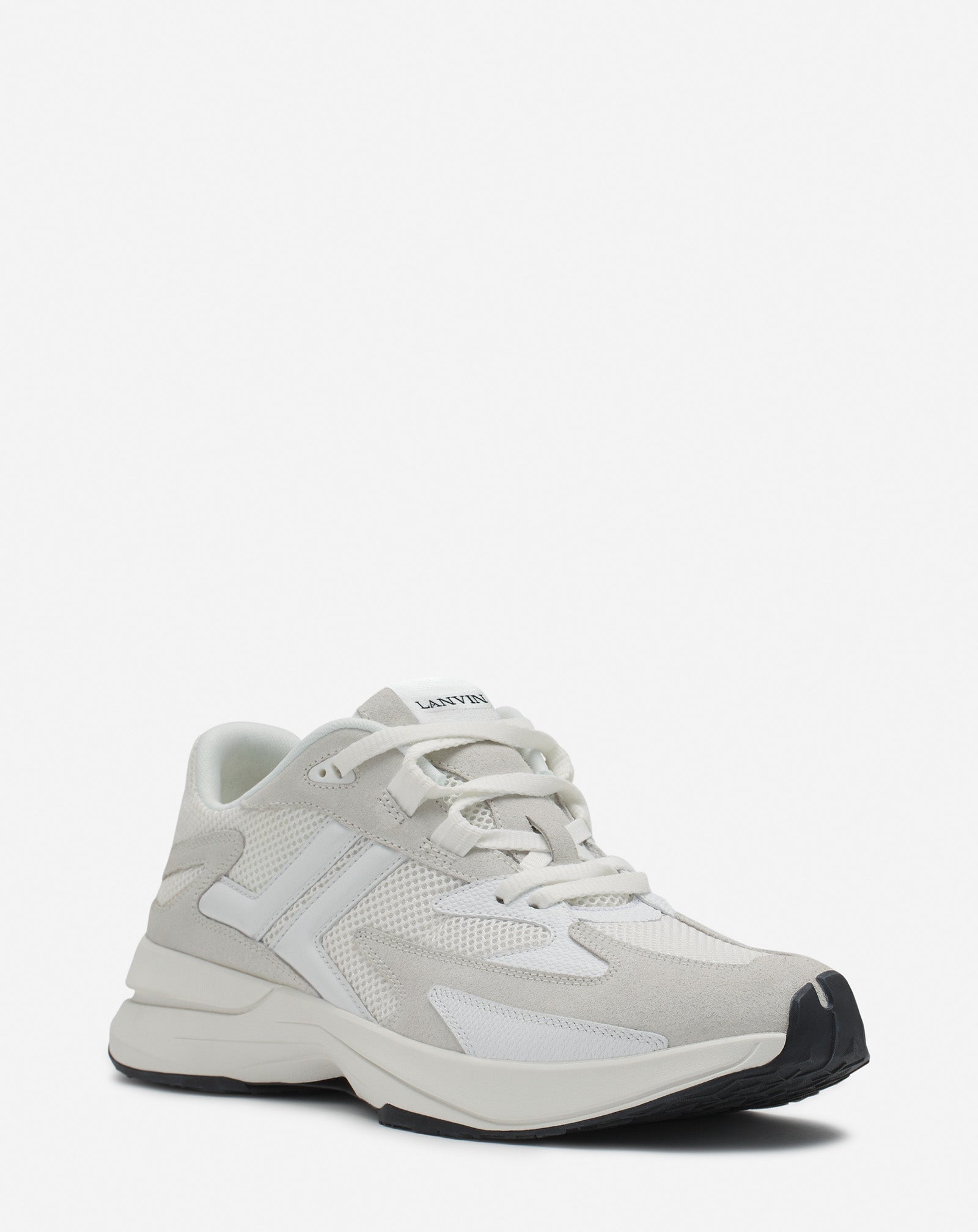 White Jla Mesh Sneakers