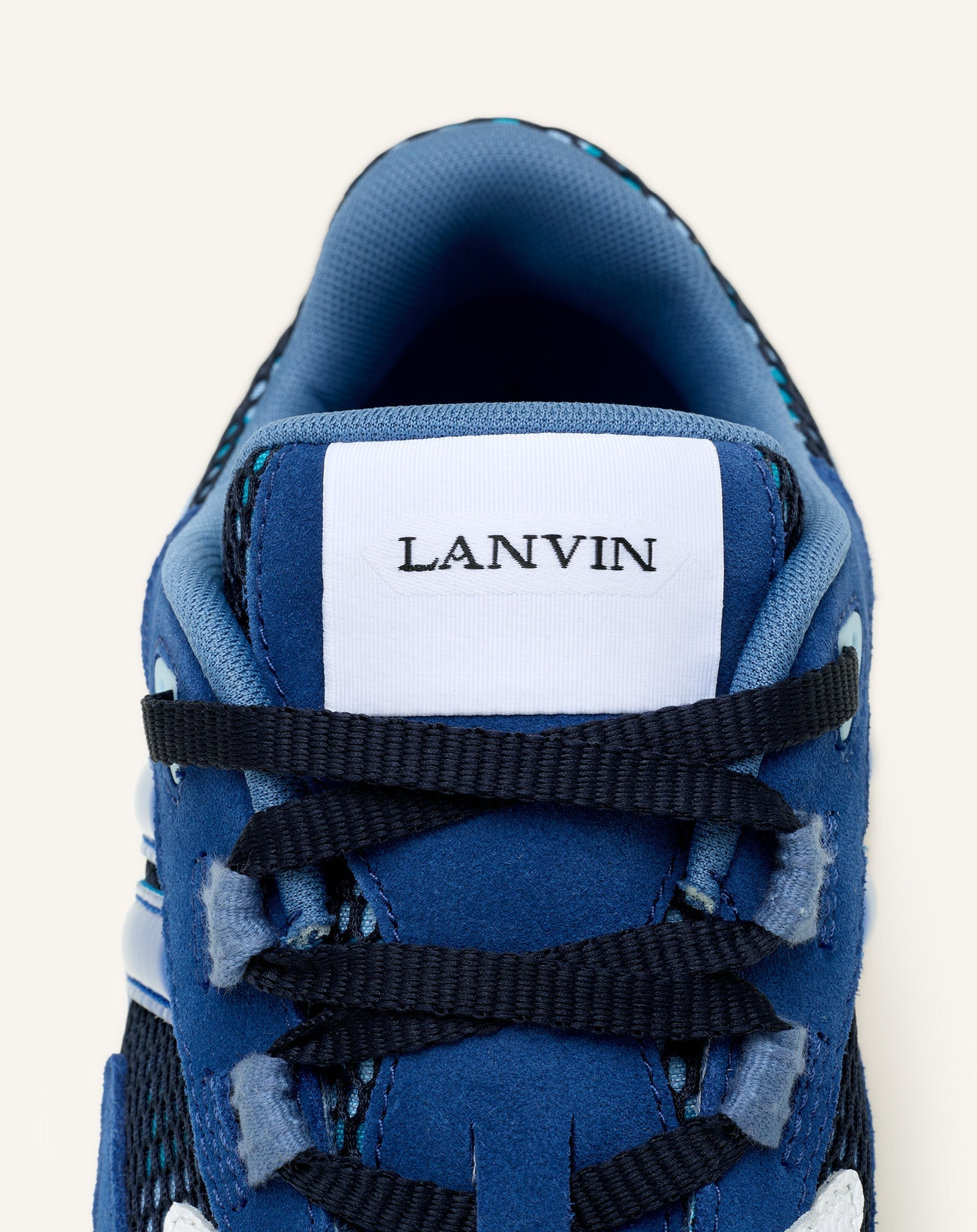 Sneakers Jla En Mesh Et Cuir Métallisé Blue