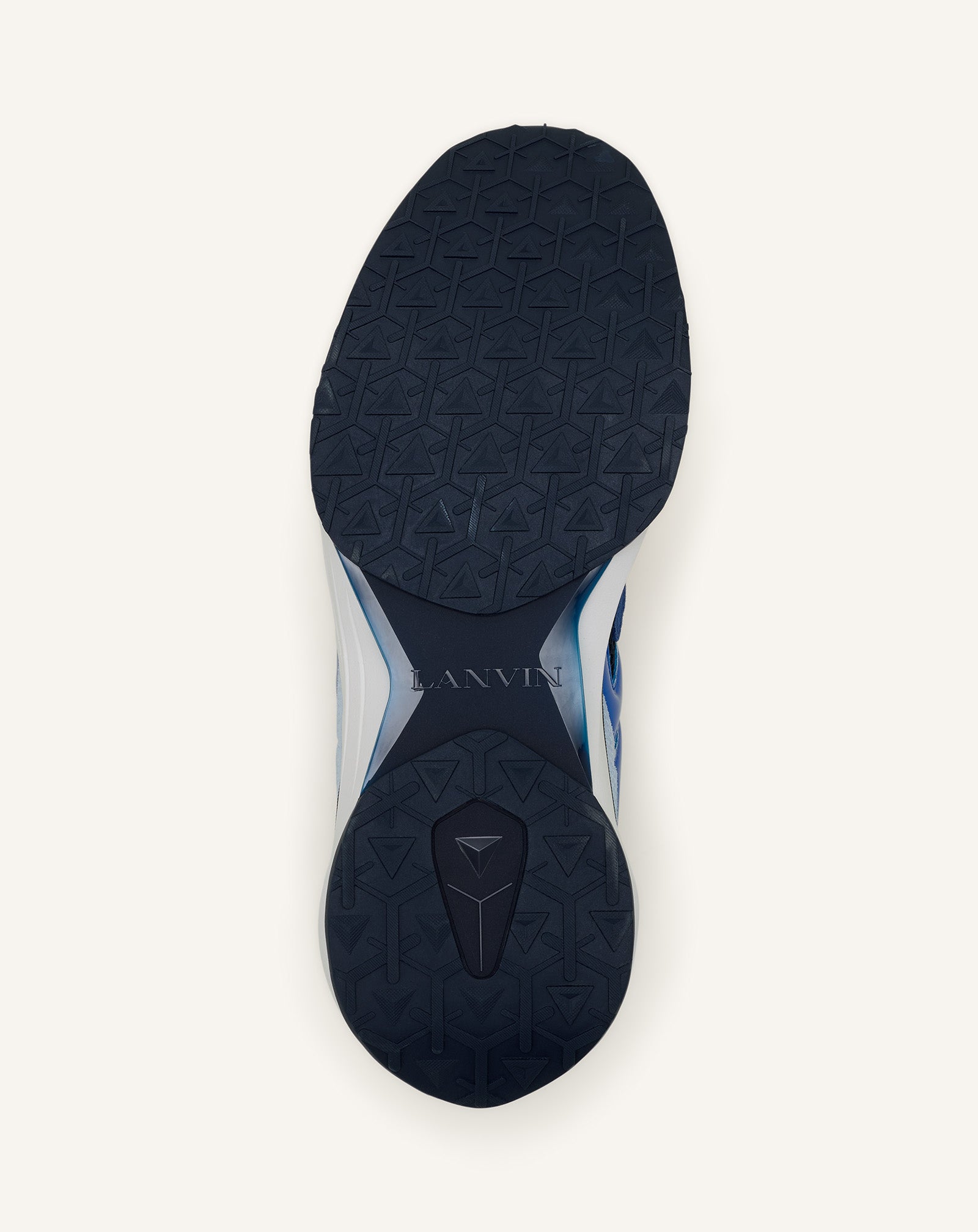 Sneakers Jla En Mesh Et Cuir Métallisé Blue