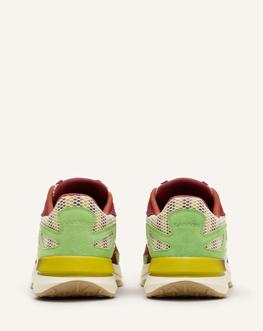 Sneakers Jla En Mesh Et Cuir Métallisé Red