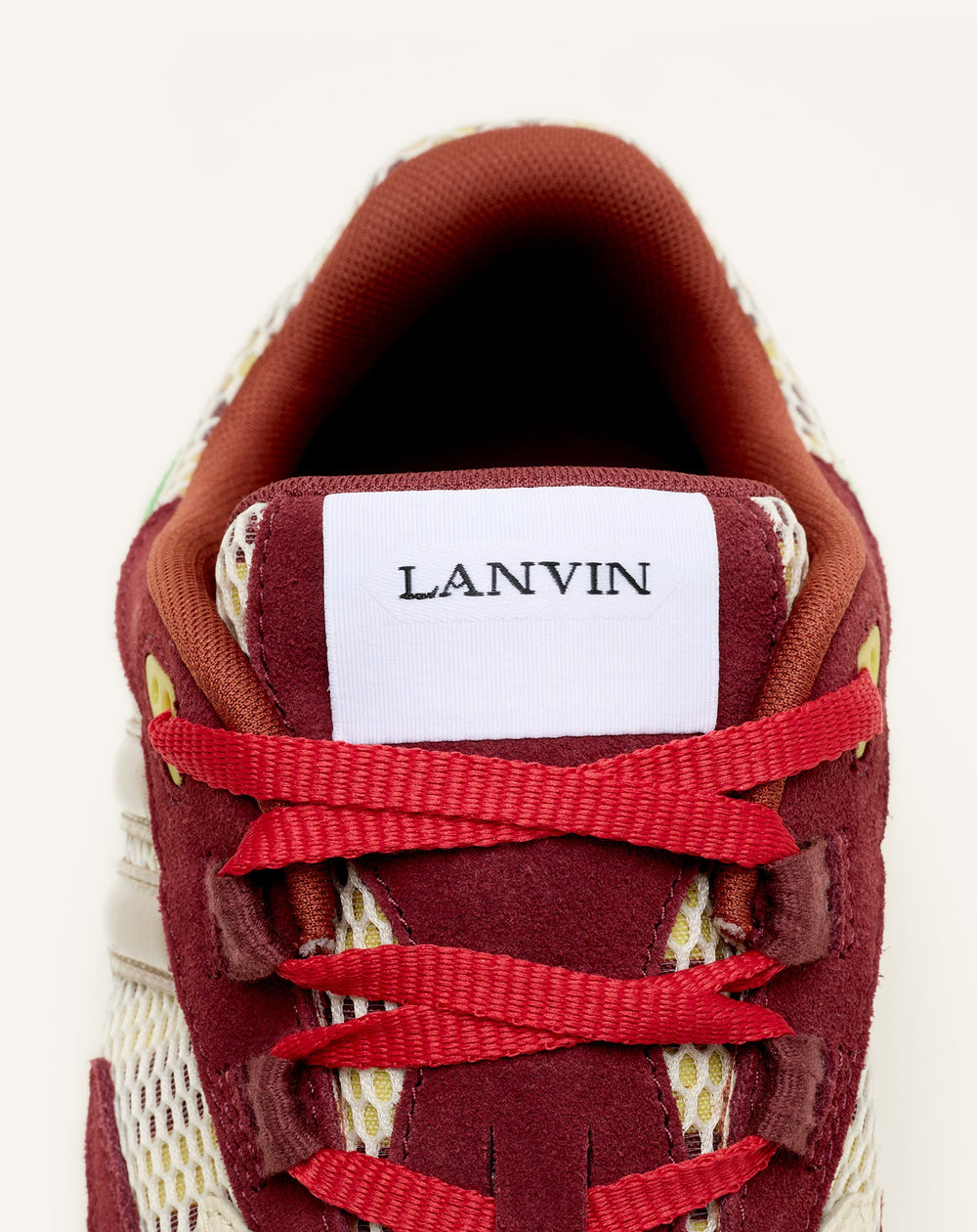 Sneakers Jla En Mesh Et Cuir Métallisé Red