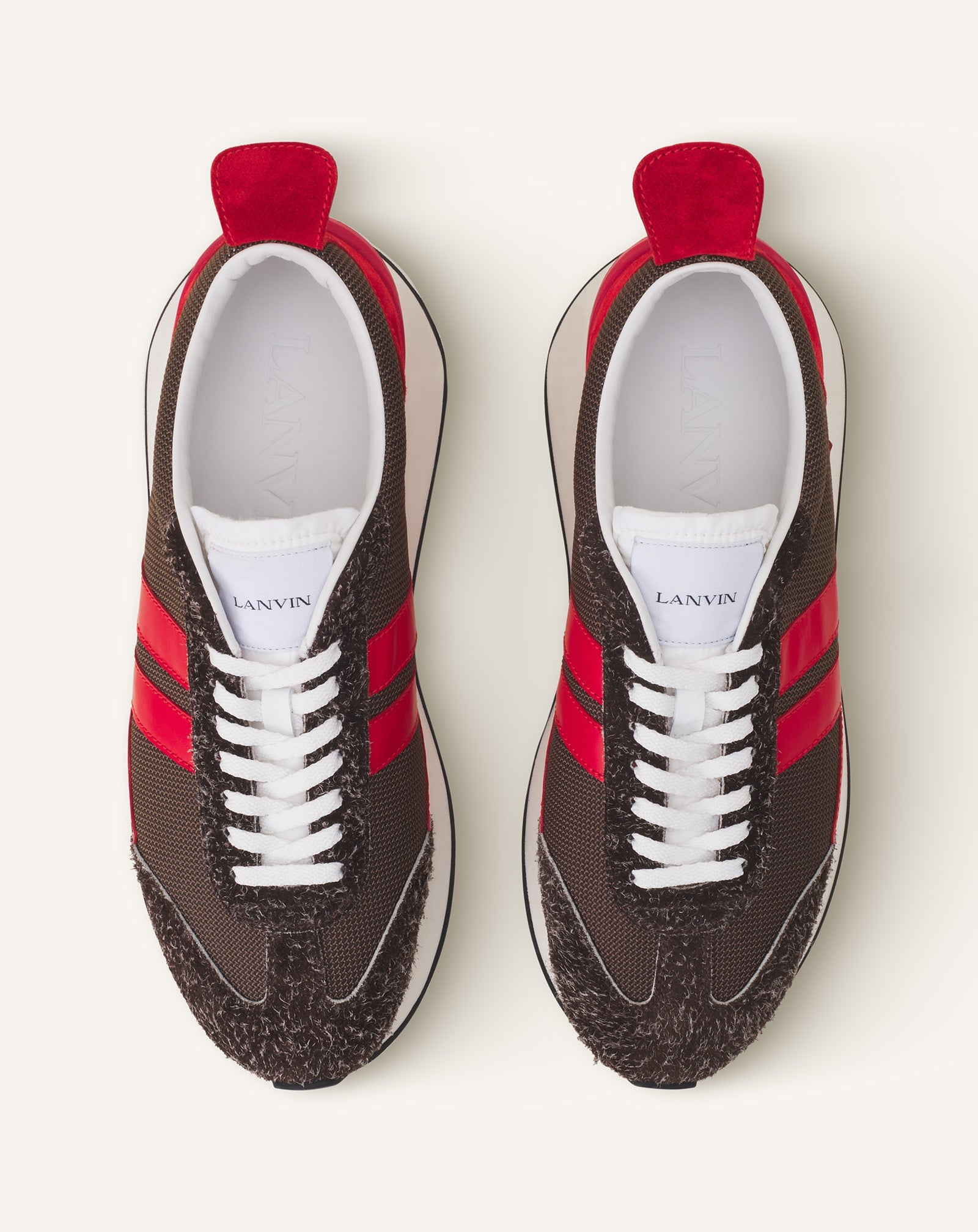 Brown Bumpr Mesh Sneakers