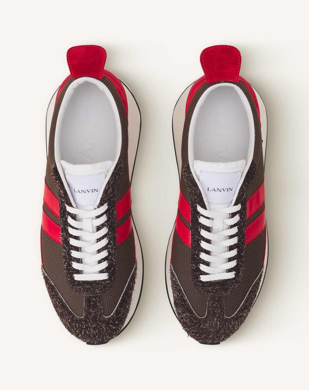 Brown Bumpr Mesh Sneakers