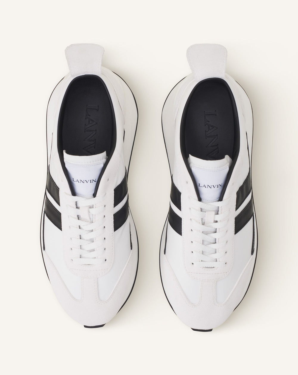 White Bumpr Nylon Sneakers