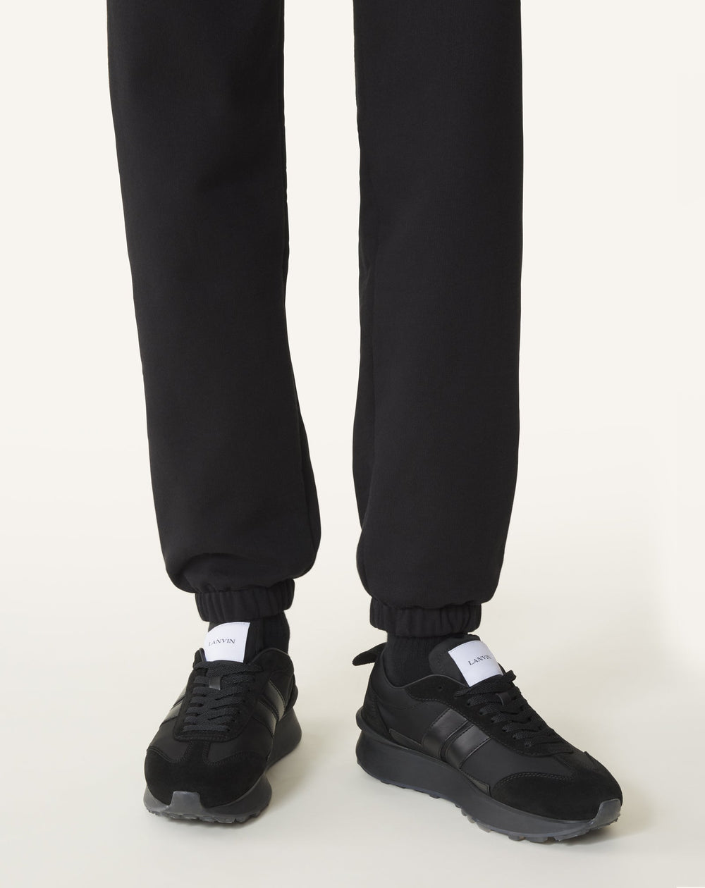 Black Bumpr Nylon Sneakers
