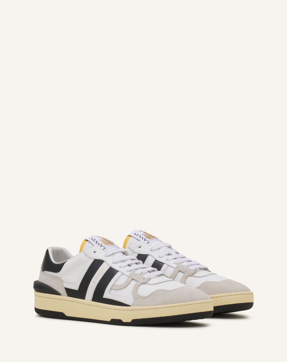 White Clay Mesh Sneakers
