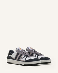 Sneakers Clay En Cuir Perforé Et Suède Black