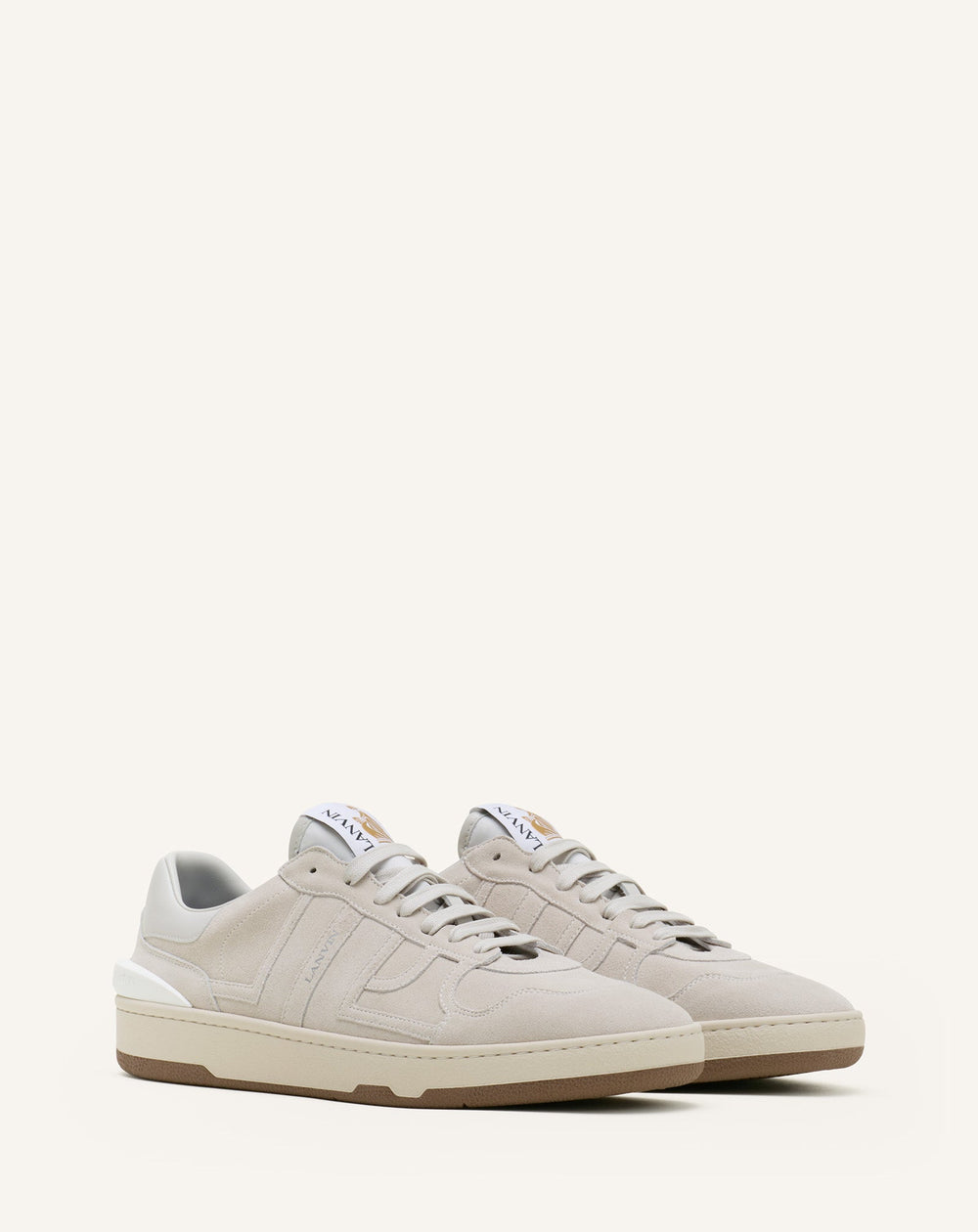 White Clay Mesh Sneakers