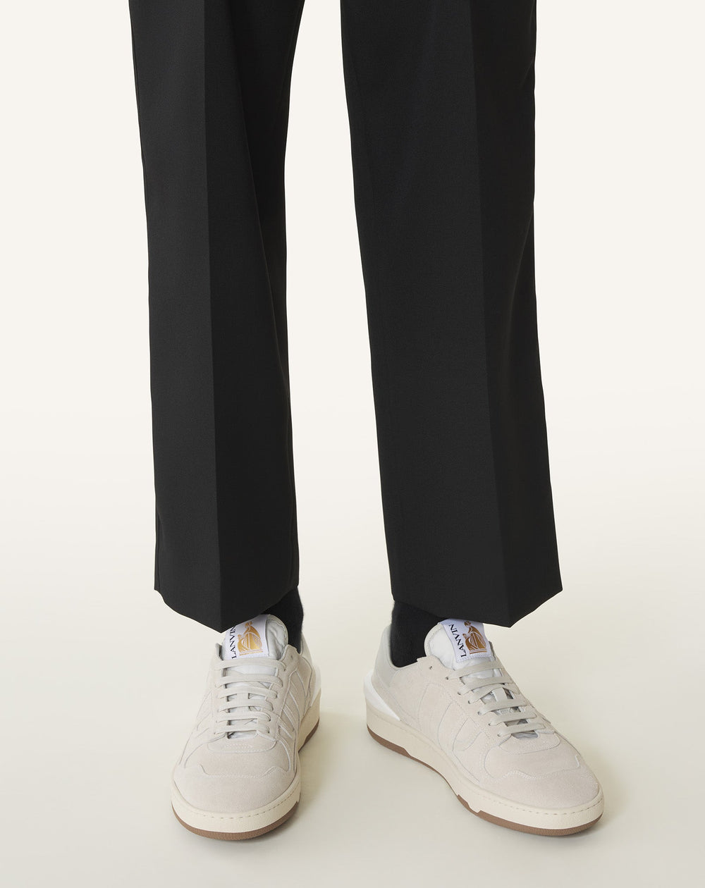 White Clay Mesh Sneakers