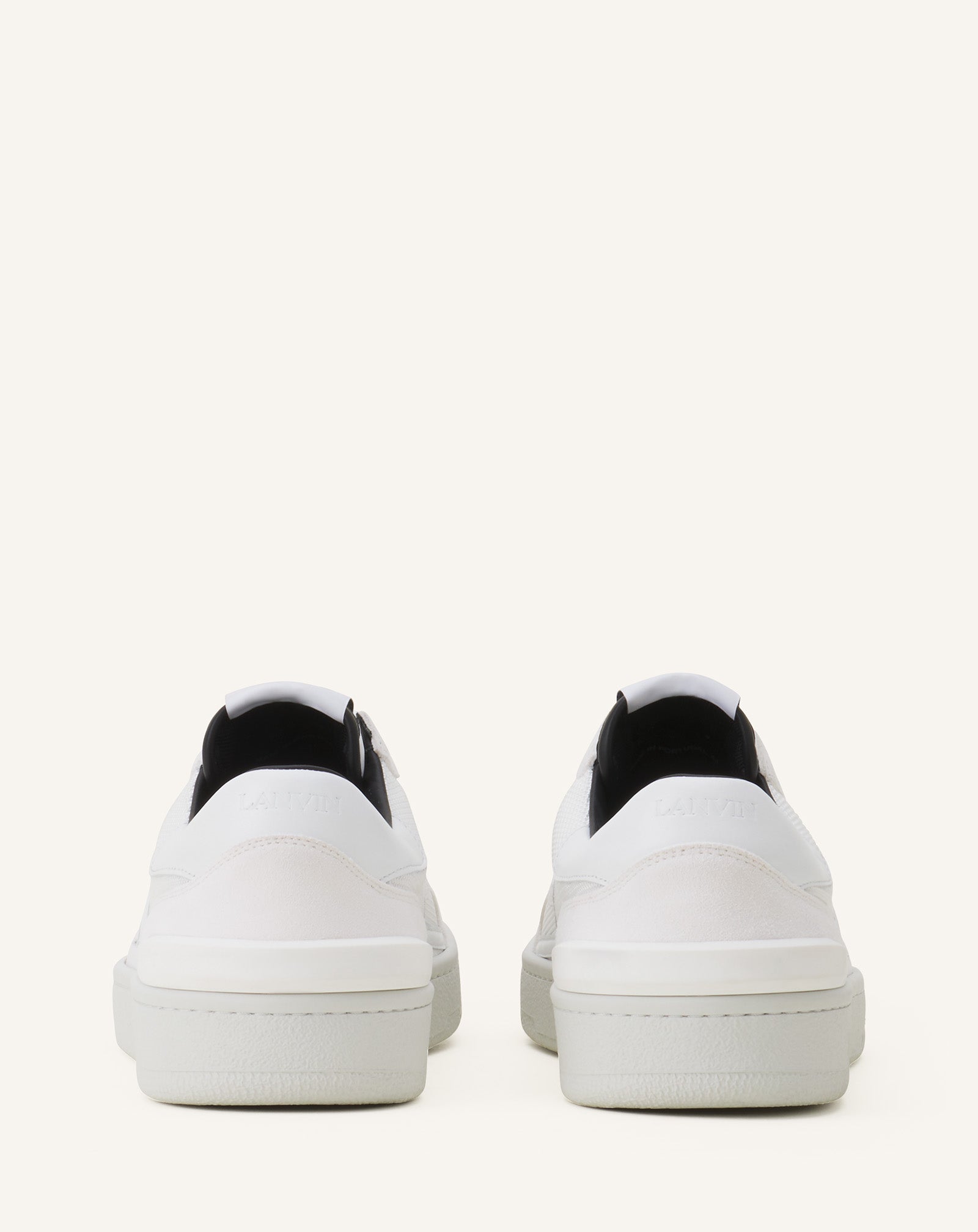 White Clay Mesh Sneakers