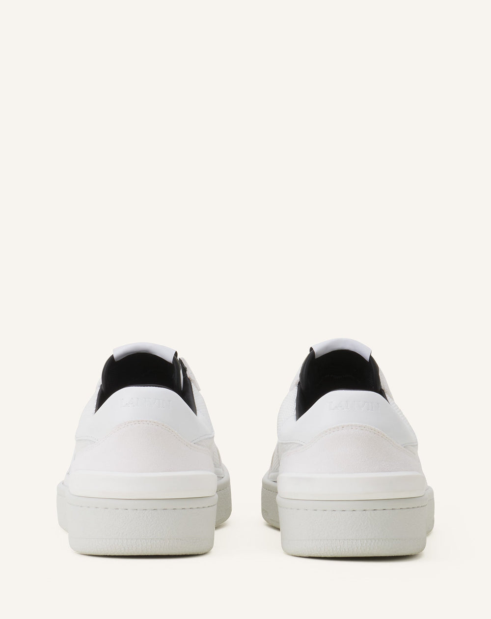 White Clay Mesh Sneakers
