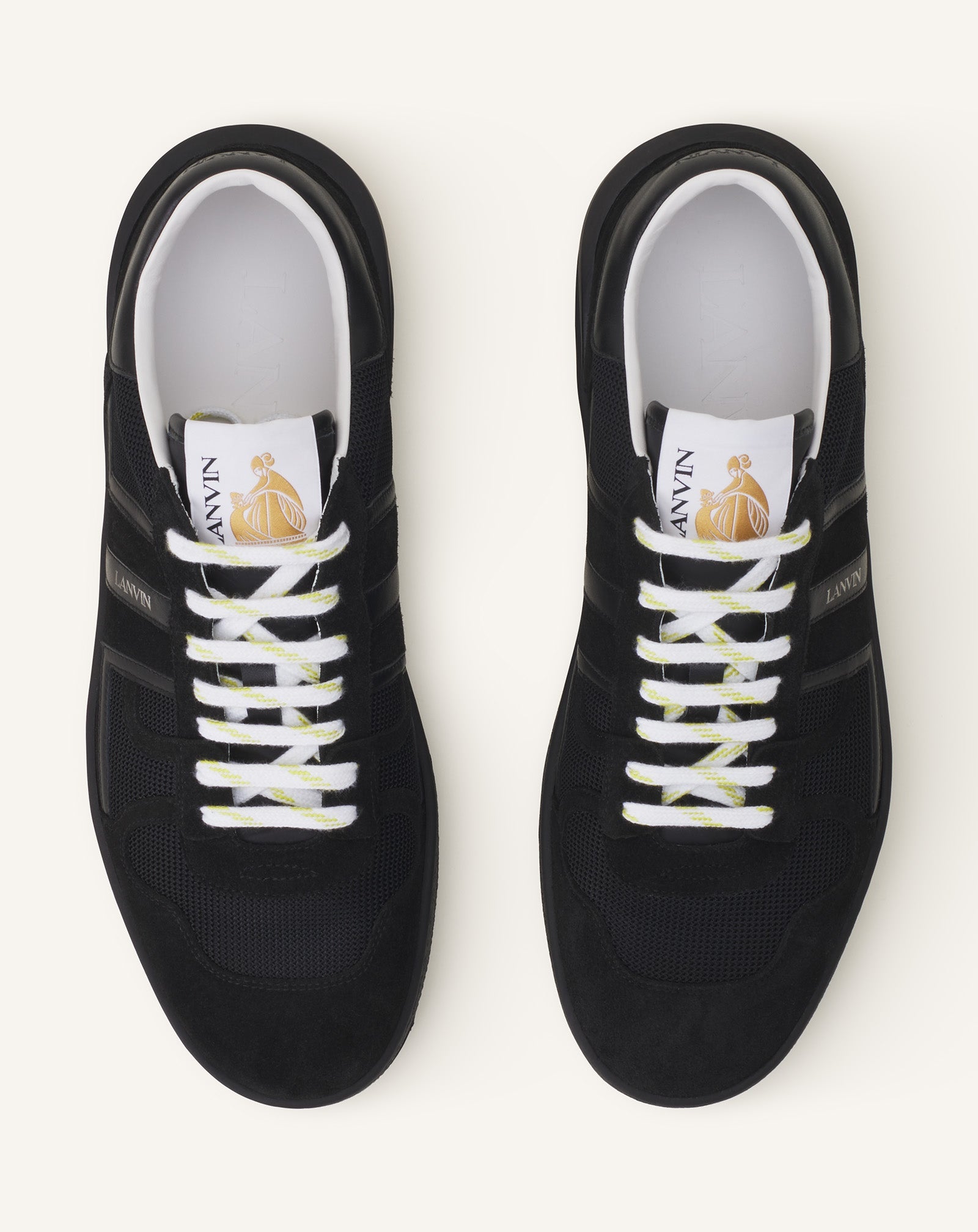 Black Clay Mesh Sneakers