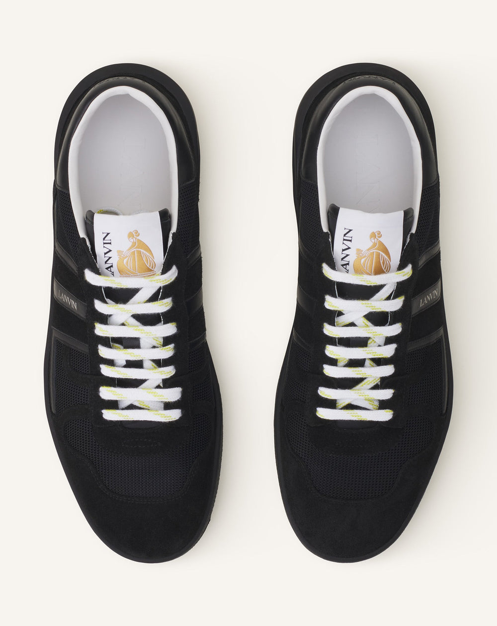 Black Clay Mesh Sneakers