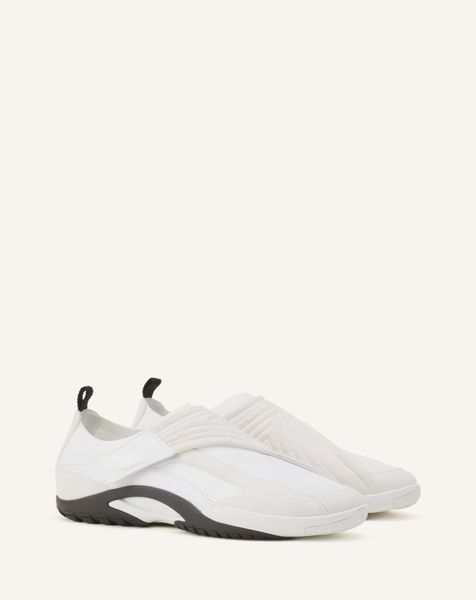 Sneaker Lnv1 En Suede Tricote White