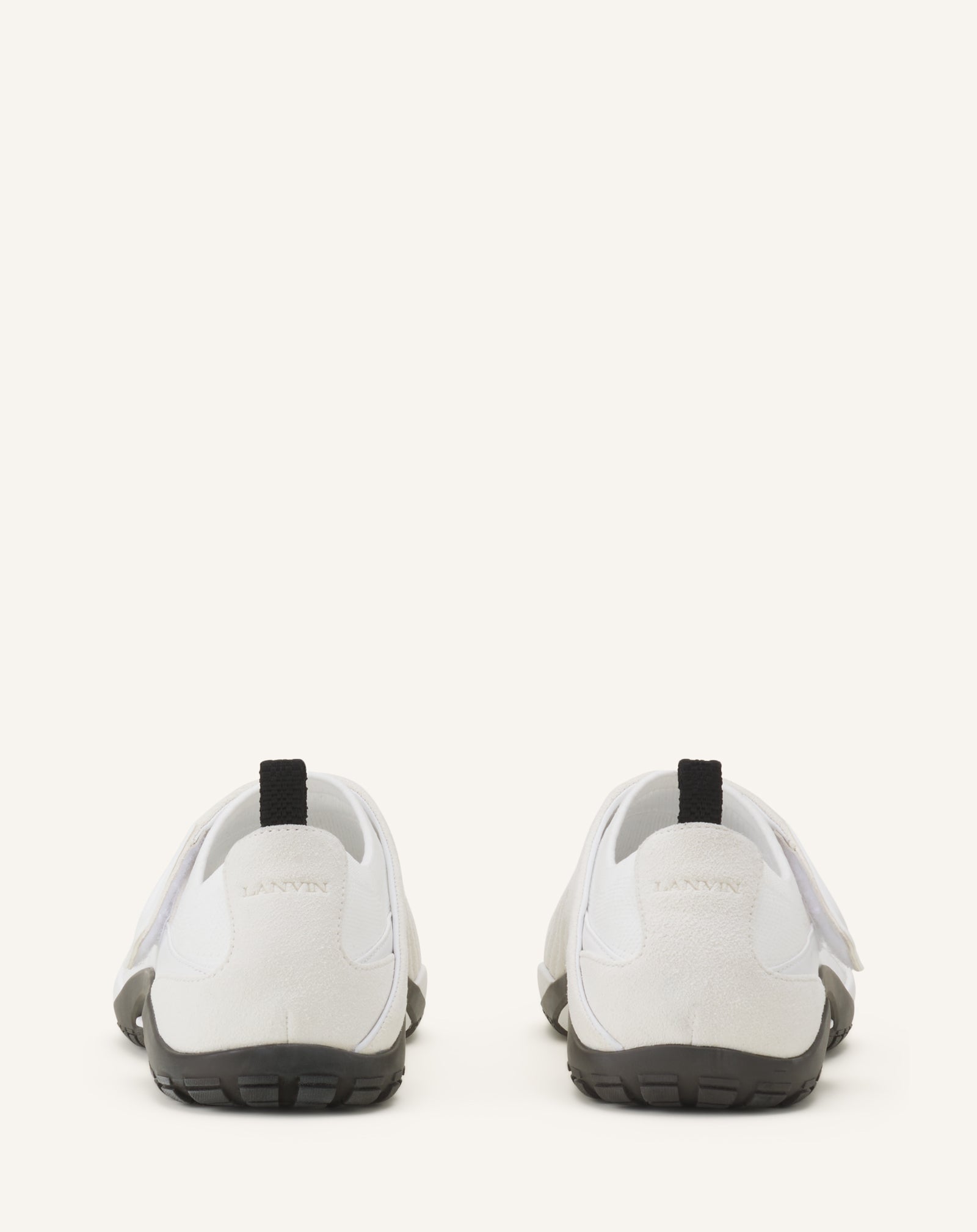 Sneaker Lnv1 En Suede Tricote White