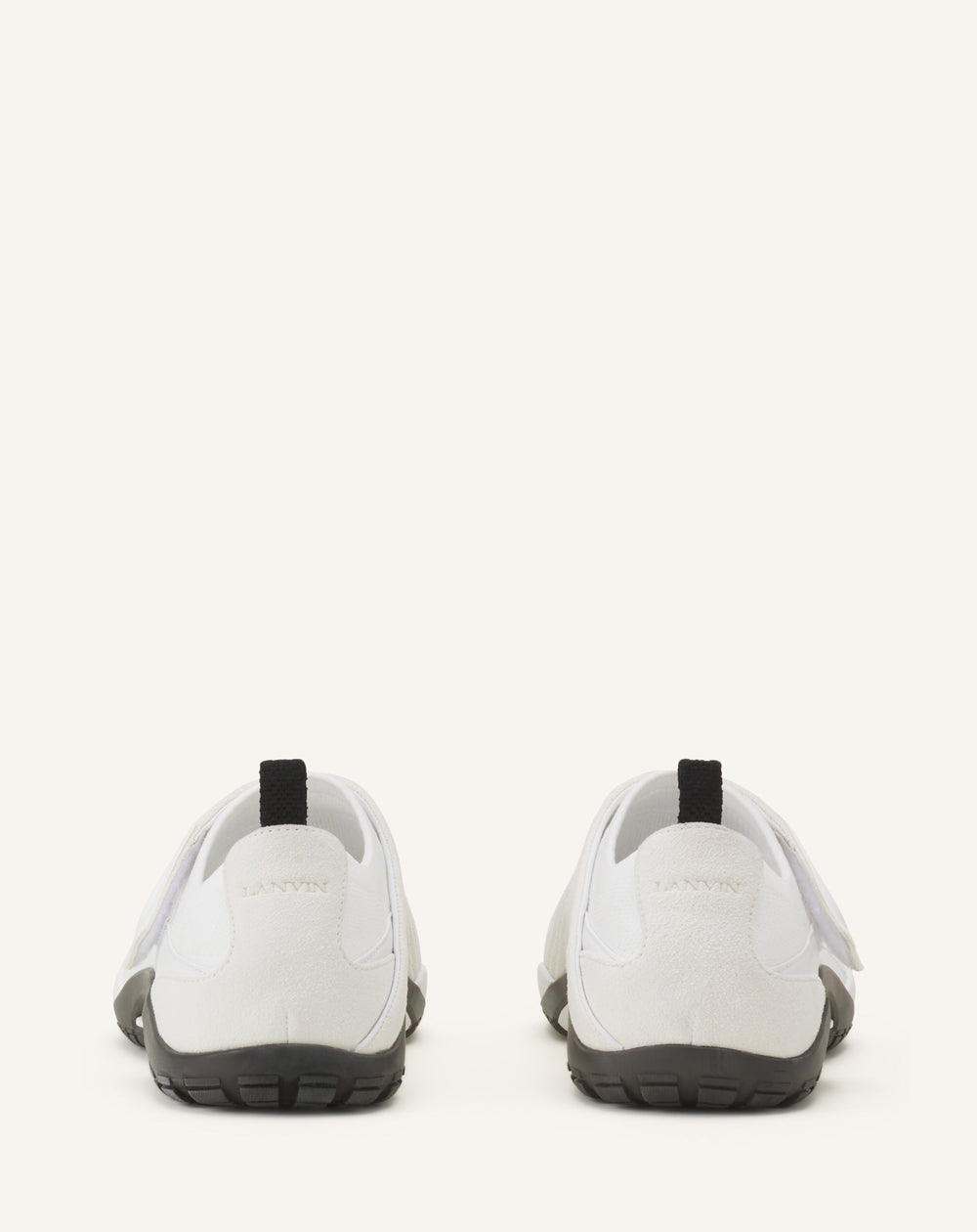 Sneaker Lnv1 En Suede Tricote White