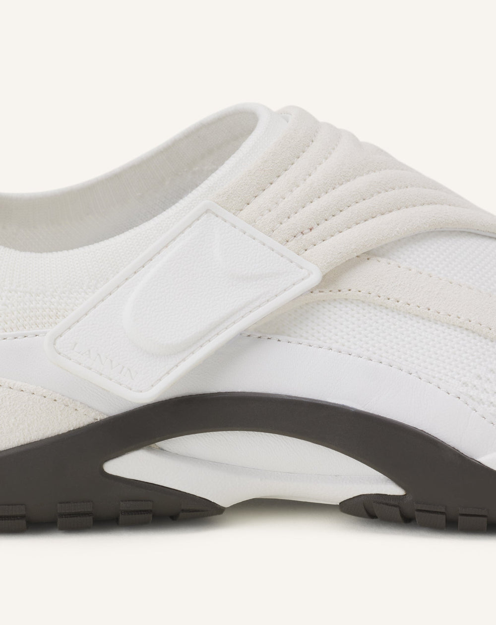 Sneaker Lnv1 En Suede Tricote White
