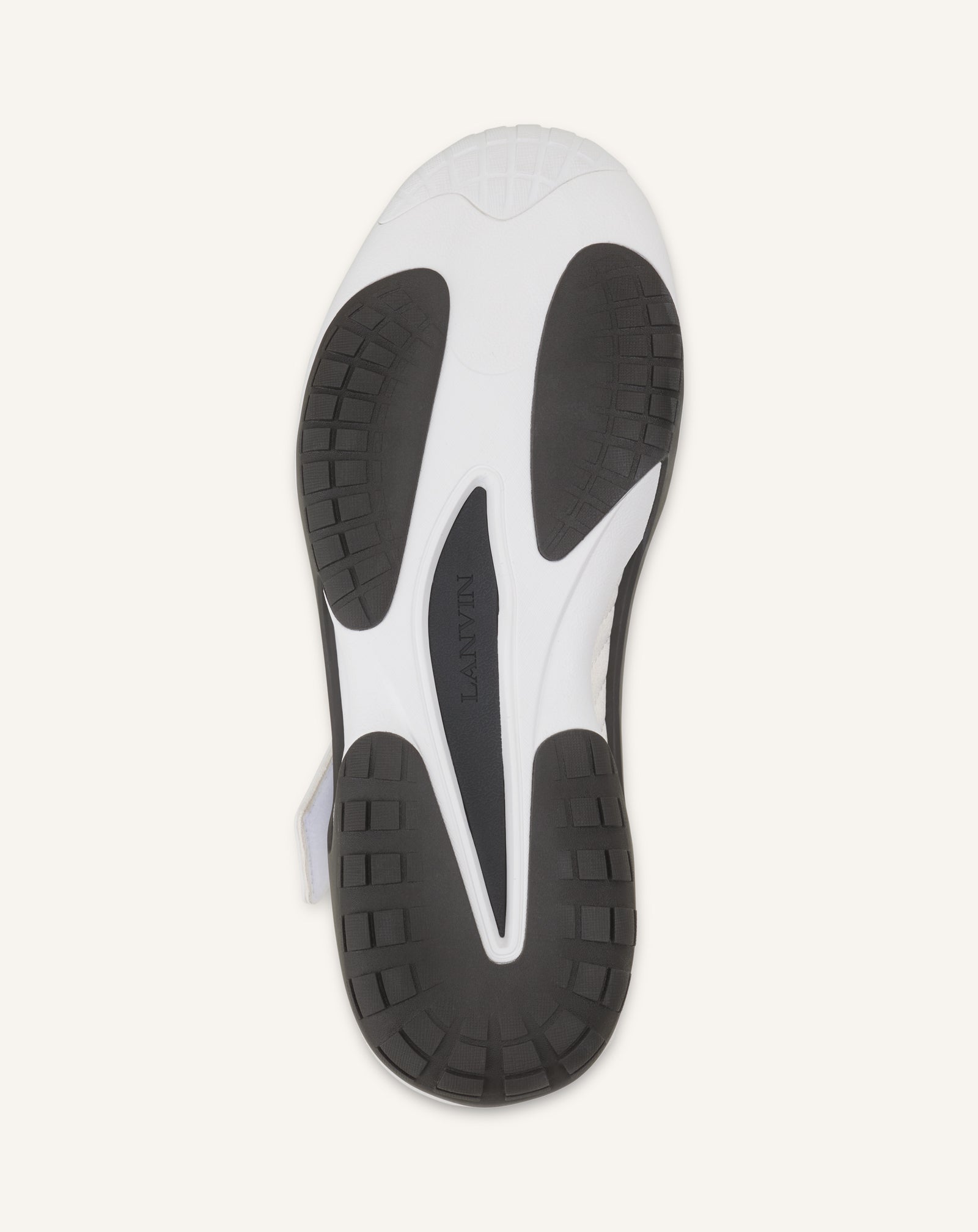 Sneaker Lnv1 En Suede Tricote White