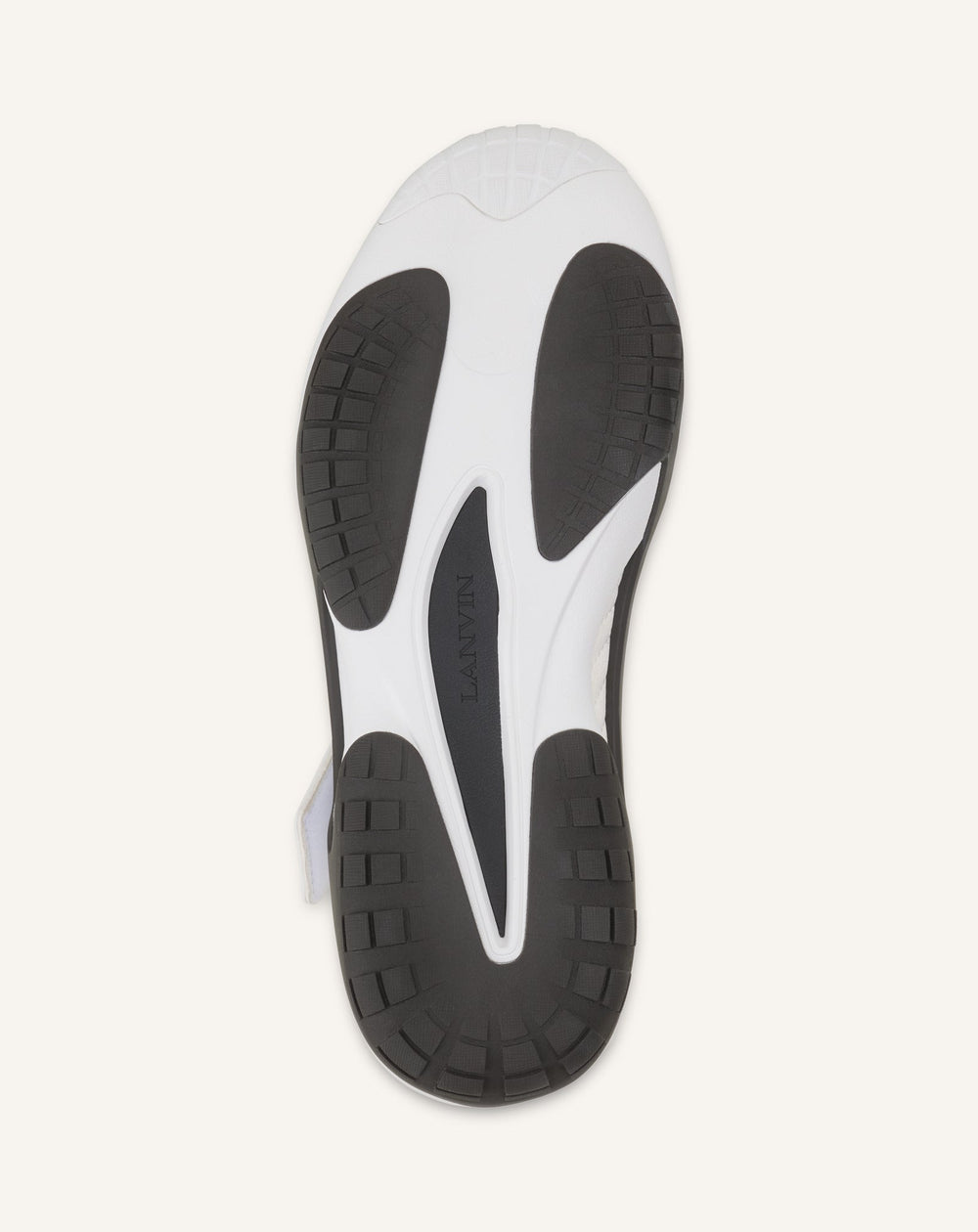 Sneaker Lnv1 En Suede Tricote White