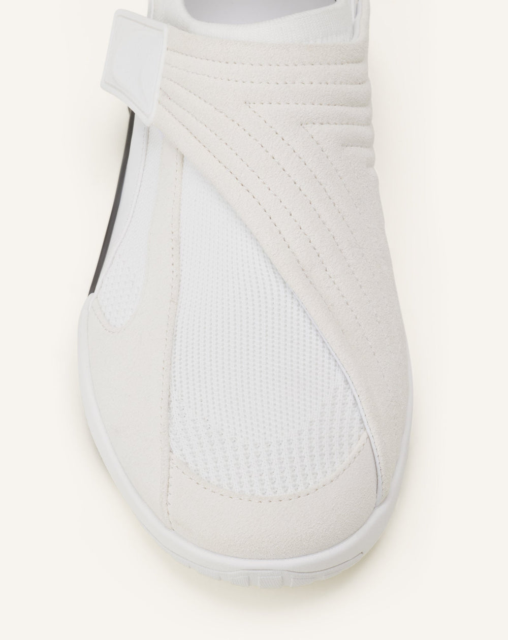 Sneaker Lnv1 En Suede Tricote White