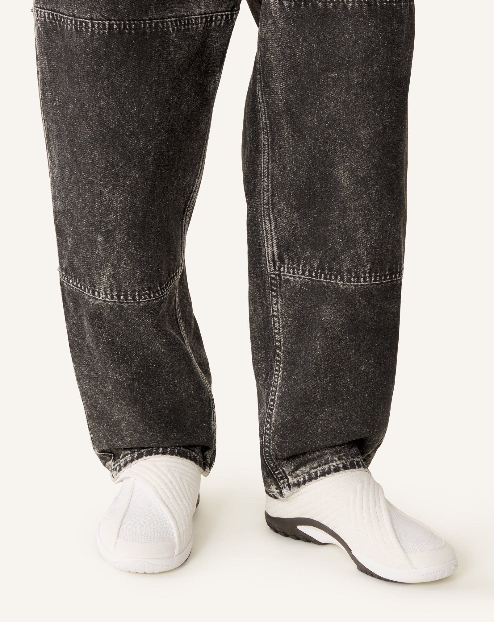Sneaker Lnv1 En Suede Tricote White