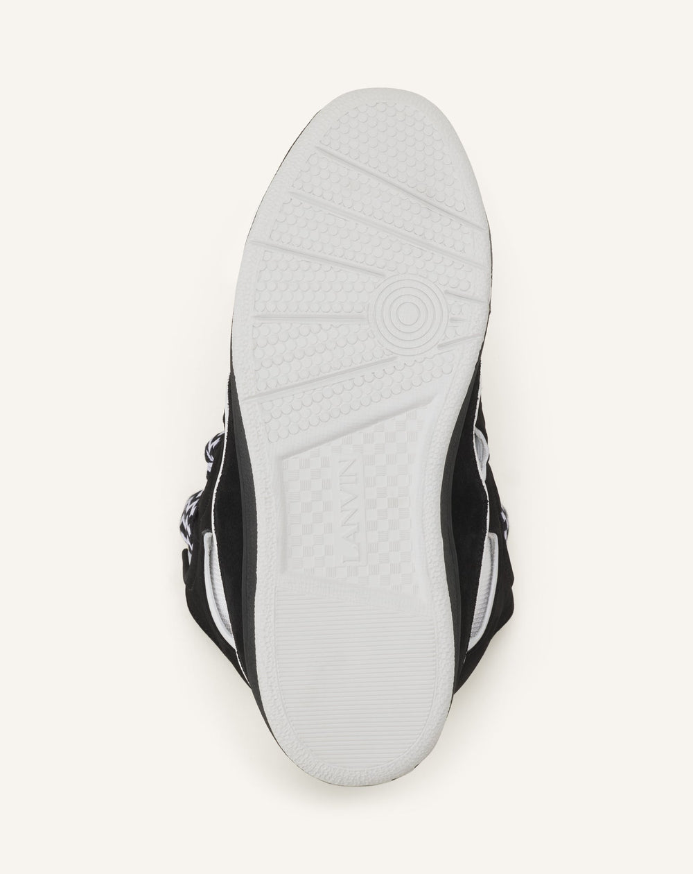 Grey Curb Leather Sneakers