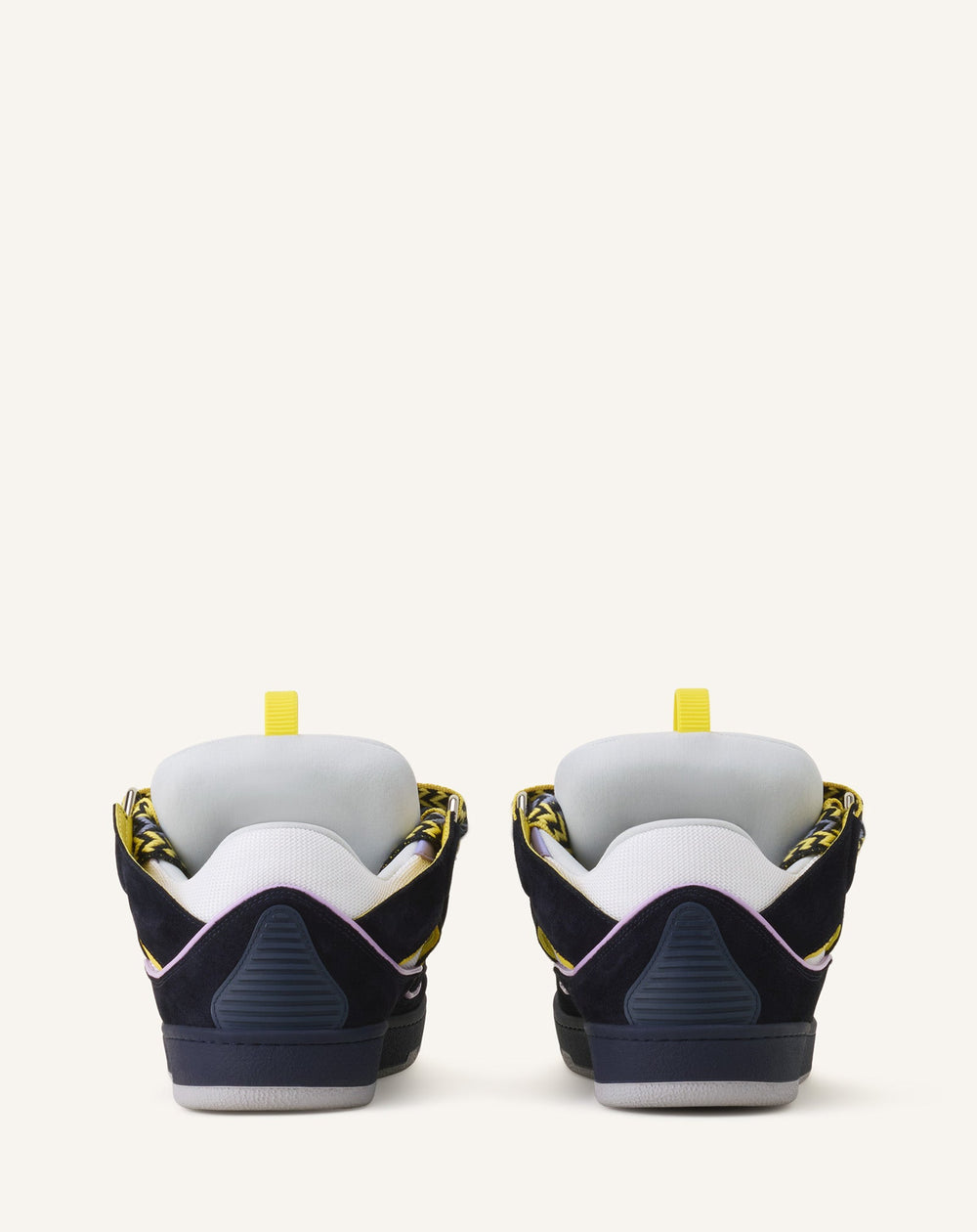 Blue Curb Leather Sneakers