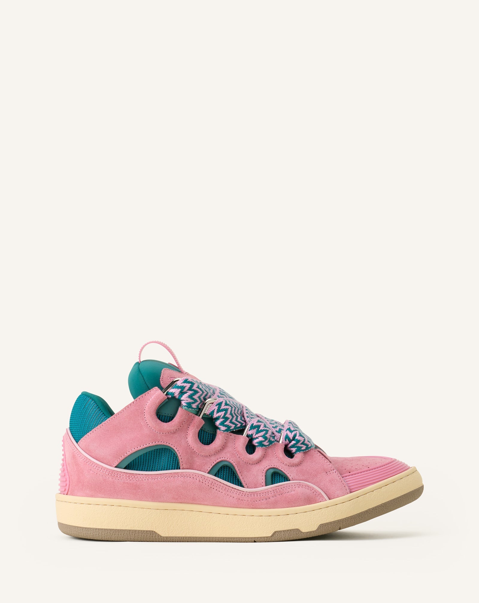Green Curb Leather Sneakers