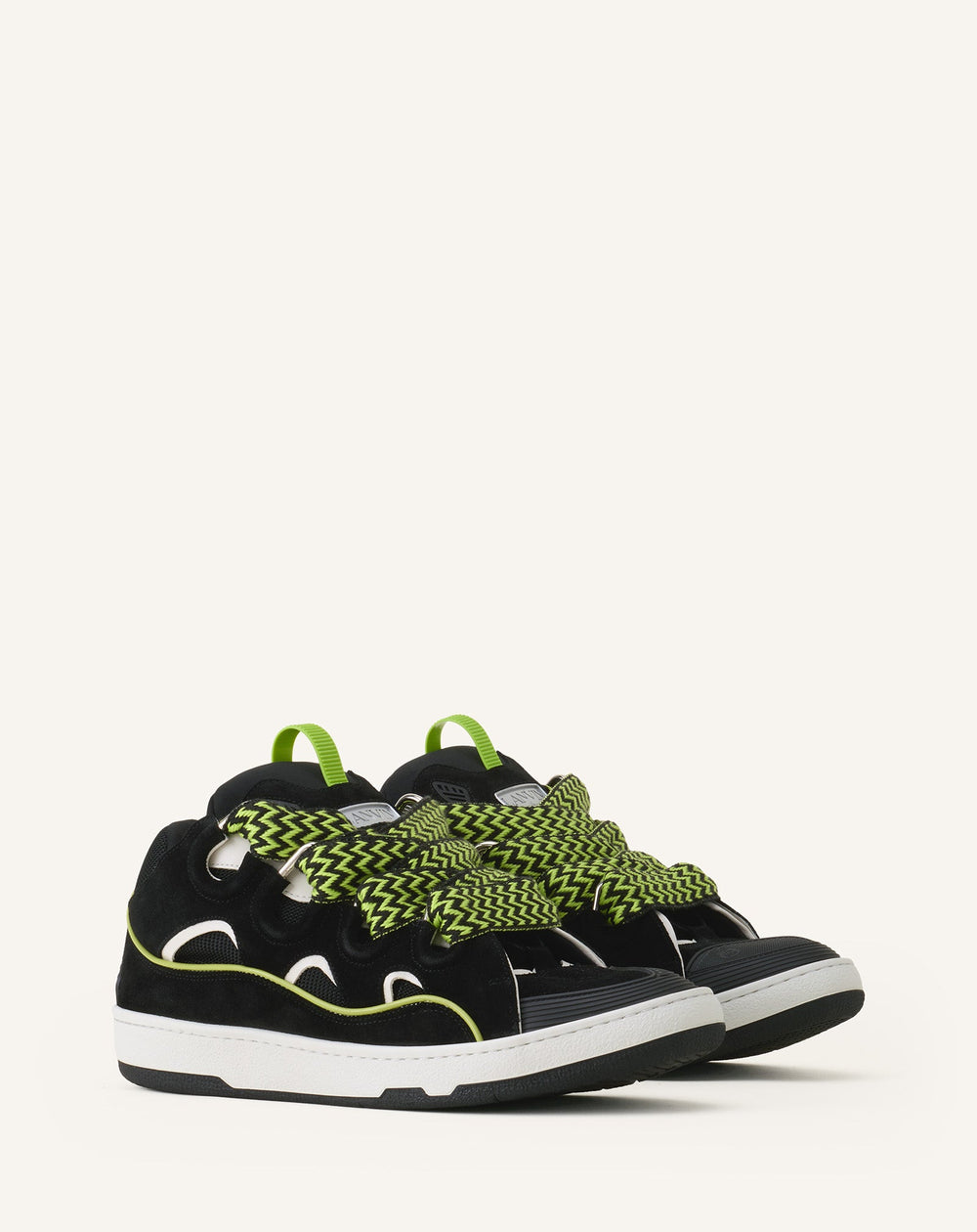 Green Curb Leather Sneakers