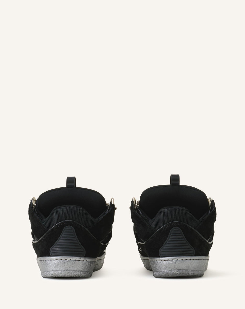Curb Sneakers Id Chaîne En Suède Black